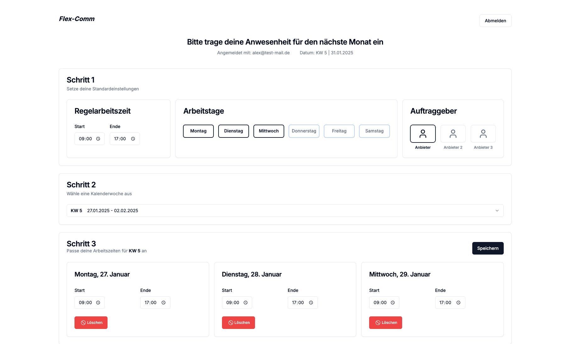 Flex-comm Screenshoot