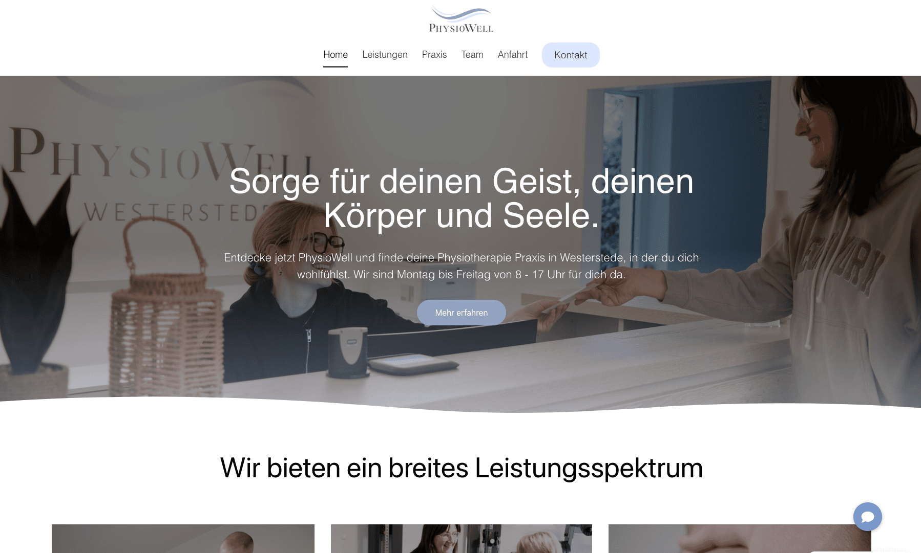 PhysioWell Screenshoot