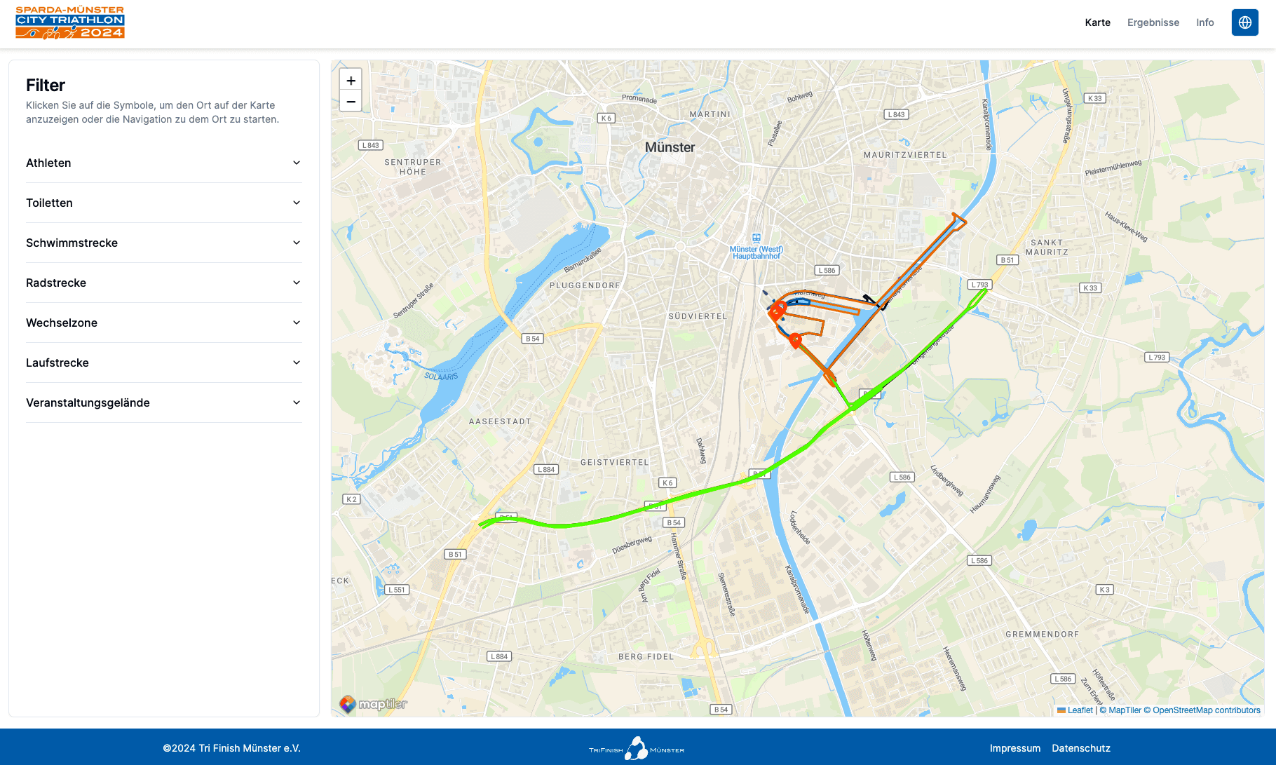 Sparda-Münster City Triathlon Screenshoot